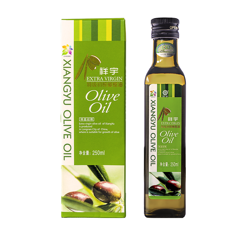 祥宇有机特级初榨橄榄油Olive oil  250ml/瓶 有机橄榄油植物油炒菜油食用油