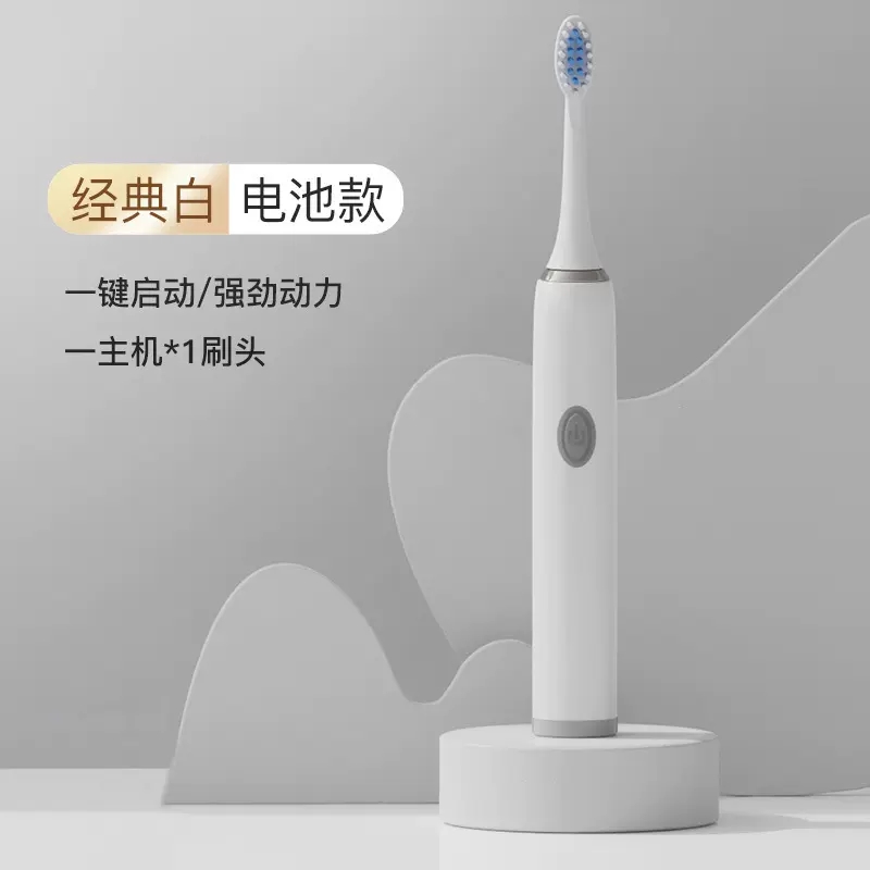 港德S10电动牙刷（电池款） 白色