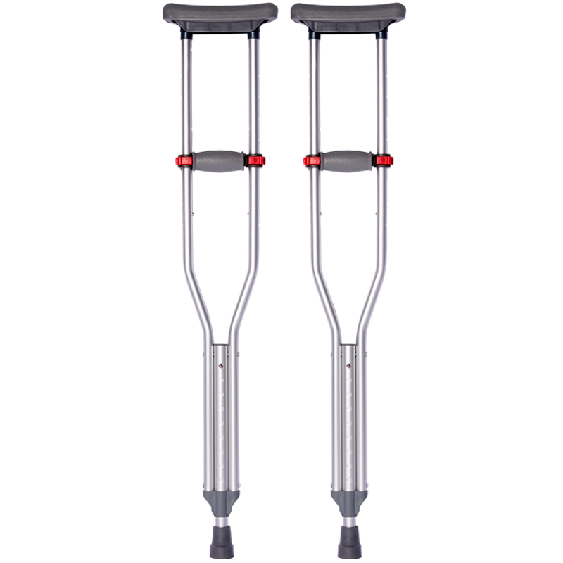 雅德 老年残疾人腋下双拐拐杖伸缩高度可调防滑助行器YC8100T一对不带弹簧