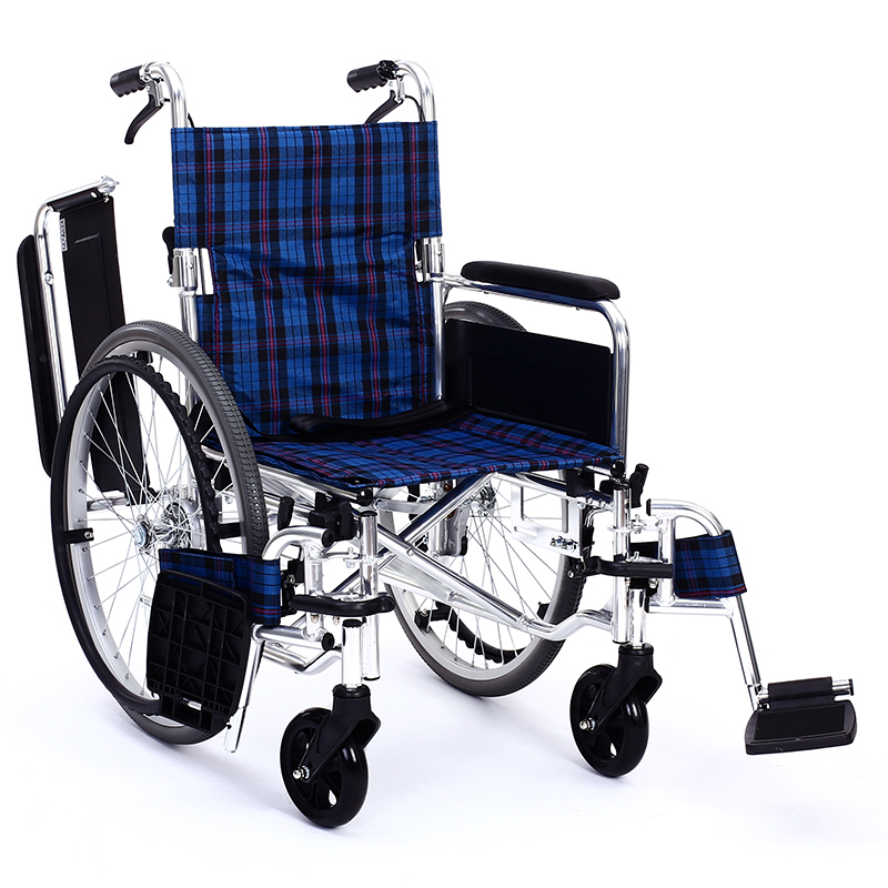 日本一期一会多功能免充气轮椅KS-80轻便可折叠手动老人残疾人轮椅代步车