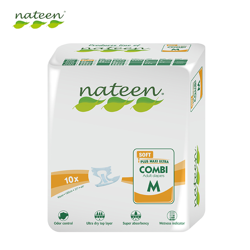 那特恩（NATEEN）纸尿裤基础日用型M码（10片）适合腰围95-125CM