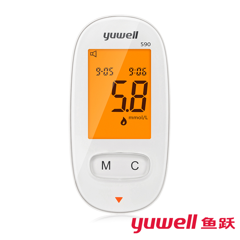 鱼跃 血糖仪590型（1+50）套机 仪器+50片试纸+50支采血针