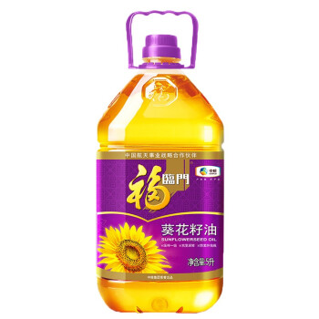 中粮福临门压榨一级葵花籽油5L