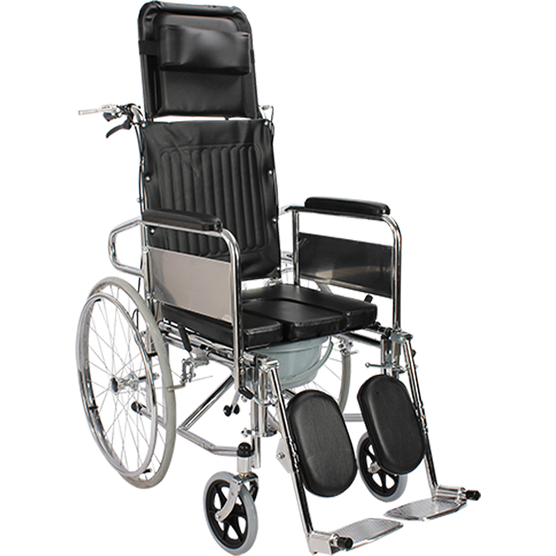 佛山东方坐便轮椅(铁24寸)FS609GCUJ 高靠背款