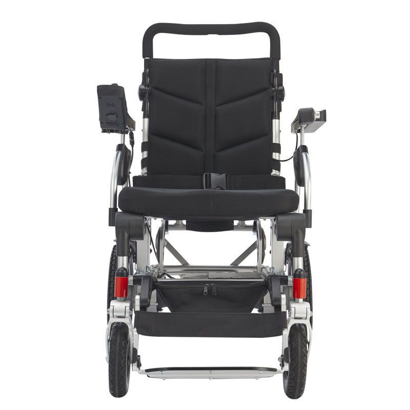 斯维驰多功能电动轮椅 BAW06手动折叠锂电池款靠背后躺145°调节，可放后备箱 银色12ah锂电款