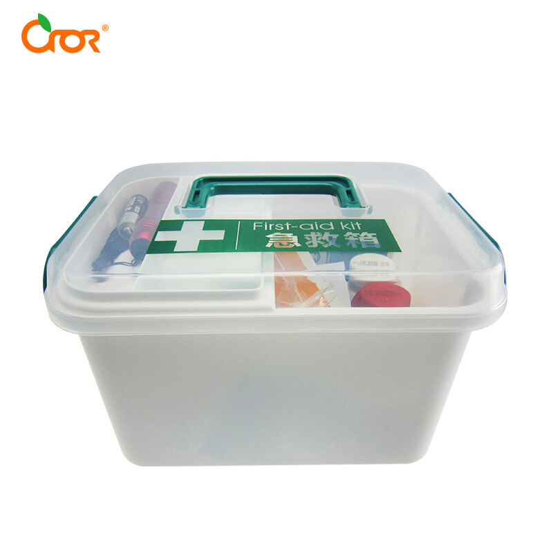 科洛 （CROR）家庭护理盒 家庭医药急救药箱塑料收纳医药箱JE-S-016A