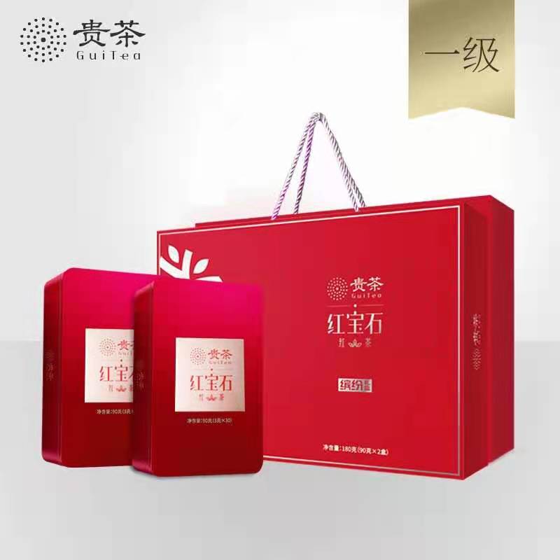 贵茶红宝石高原红茶 缤纷3g*30袋*2盒