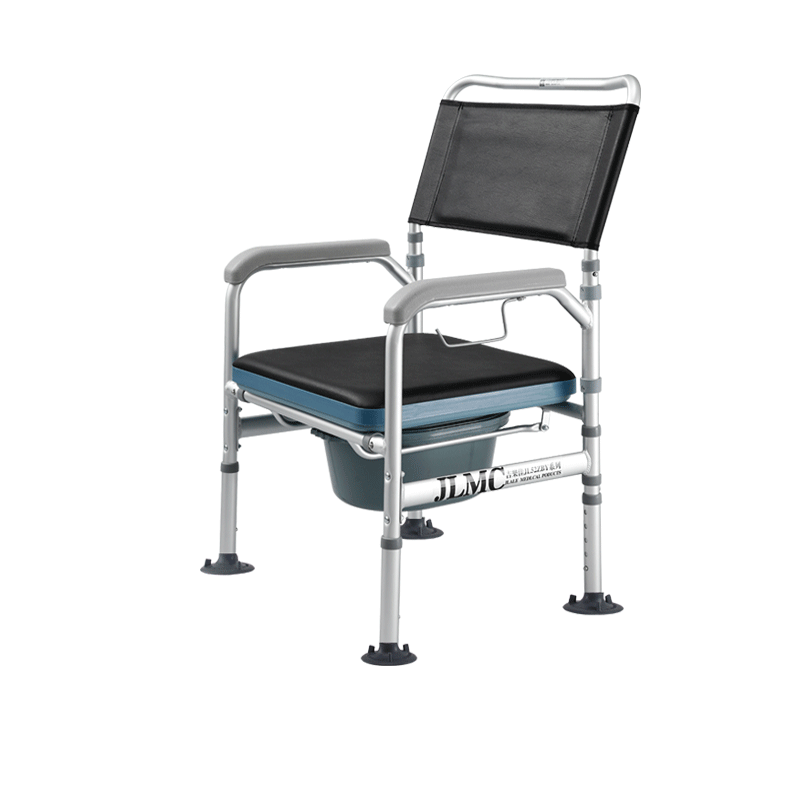 吉乐佳二代坐便椅52系列二代JL5201S加粗铝合金主架+吹塑座板+沙发盖板+大吸盘