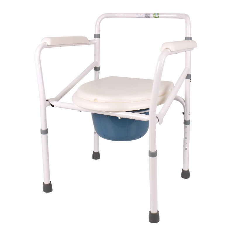 富士康坐便椅4098 折叠式座便椅移动式可调节洗澡椅坐便椅