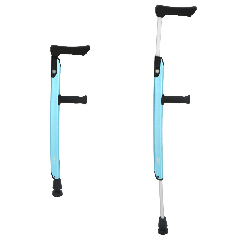 富士康依利拐杖（一对）2009 记忆腋下杖 蓝色