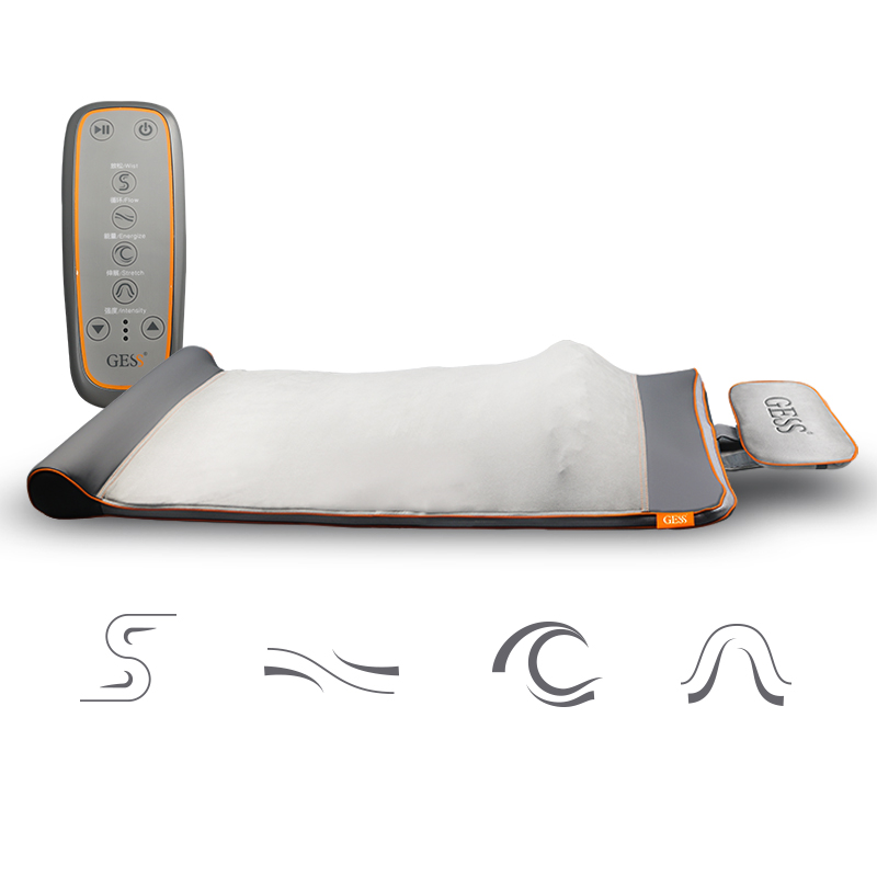 GESS 德国品牌瑜伽托举支撑可拉伸按摩床垫 气压按摩器 气囊可折叠便携按摩垫 GESS6600