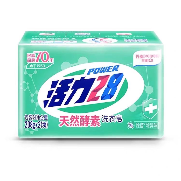 活力28天然酵素洗衣皂208g*2块