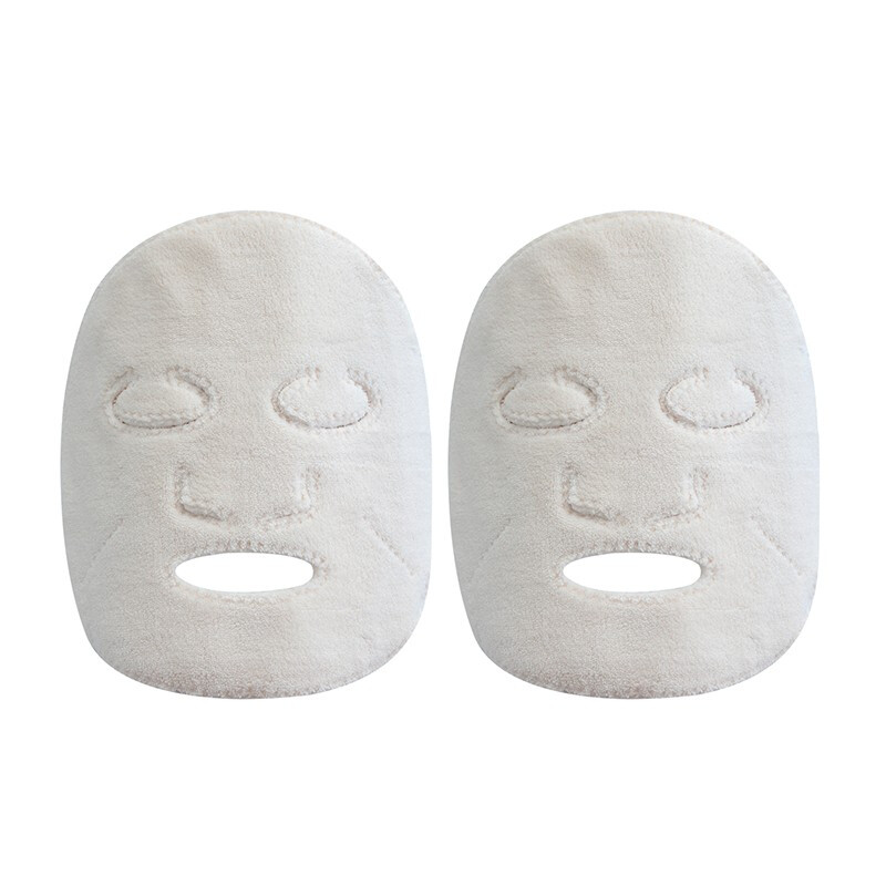 洁丽雅（Grace）热敷毛巾敷脸蒸脸美容面部湿敷眼睛脸巾面罩三孔敷脸巾2片装 24x24cm	W2228-1	白色