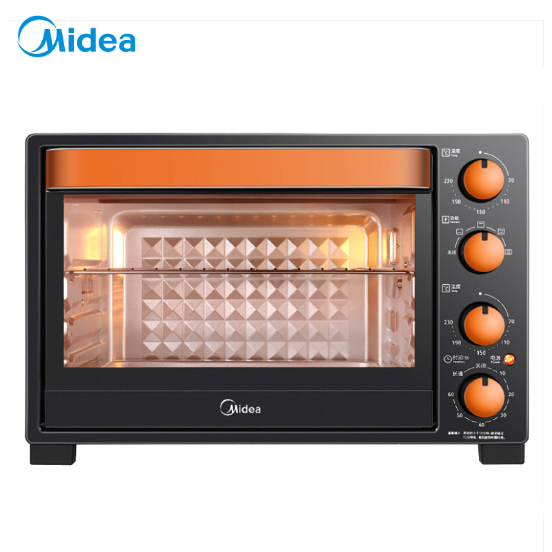 美的（Midea）T3-L326B 家用多功能电烤箱 35升 上下管独立控温 防爆照明灯易操作