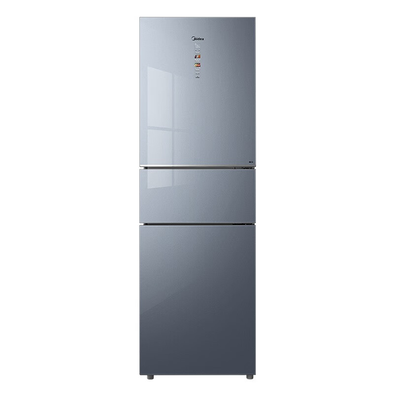 美的（Midea）冰箱271升三门铂金净味保鲜一级变频冰箱BCD-271WTGPZM沁玉蓝
