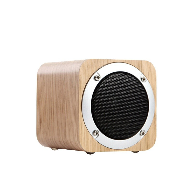 纽曼（Newmine）MX05时尚复古木质无线便携蓝牙音箱立体声、重低音桌面音响 枫木色