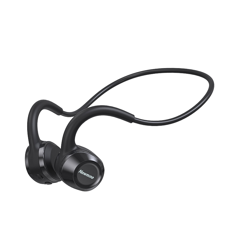 纽曼GE07骨传导蓝牙耳机 真无线挂耳式耳机不入耳挂脖式舒适运动跑步耳机适用华为苹果手机索尼通用