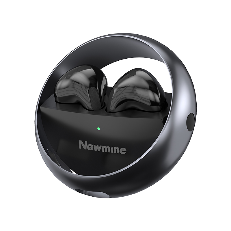 纽曼（Newmine）MK006真无线蓝牙耳机 半入耳舒适佩戴 长续航适用于小米华为苹果手机 锖黑色