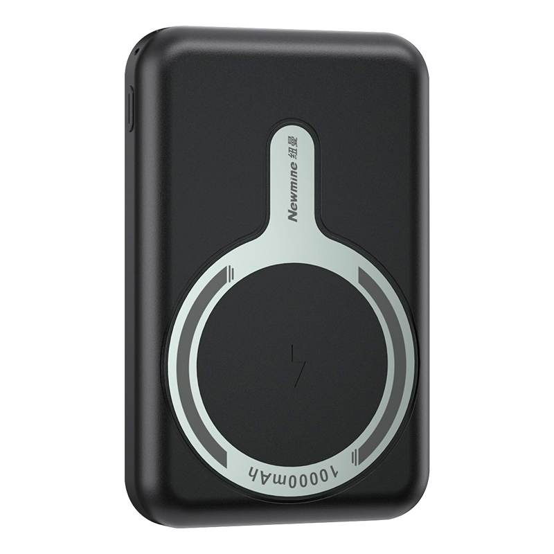 纽曼磁吸充电宝10000毫安时支持华为快充PD20W二合一无线MagSafe苹果AL05 黑