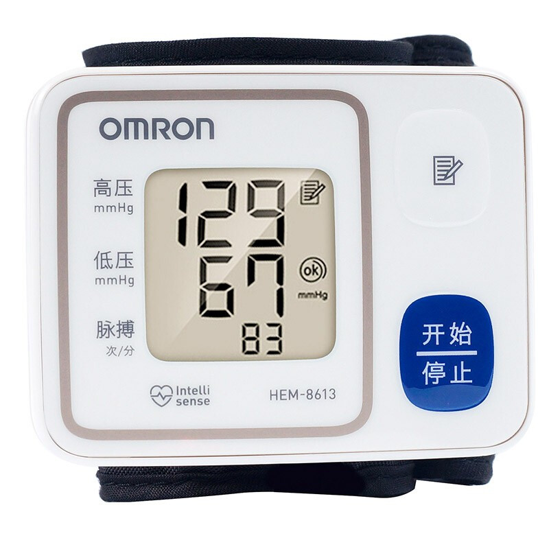 欧姆龙(OMRON)盛嘉电子血压计 HEM-8613 手腕式血压计 操作简单智能加压
