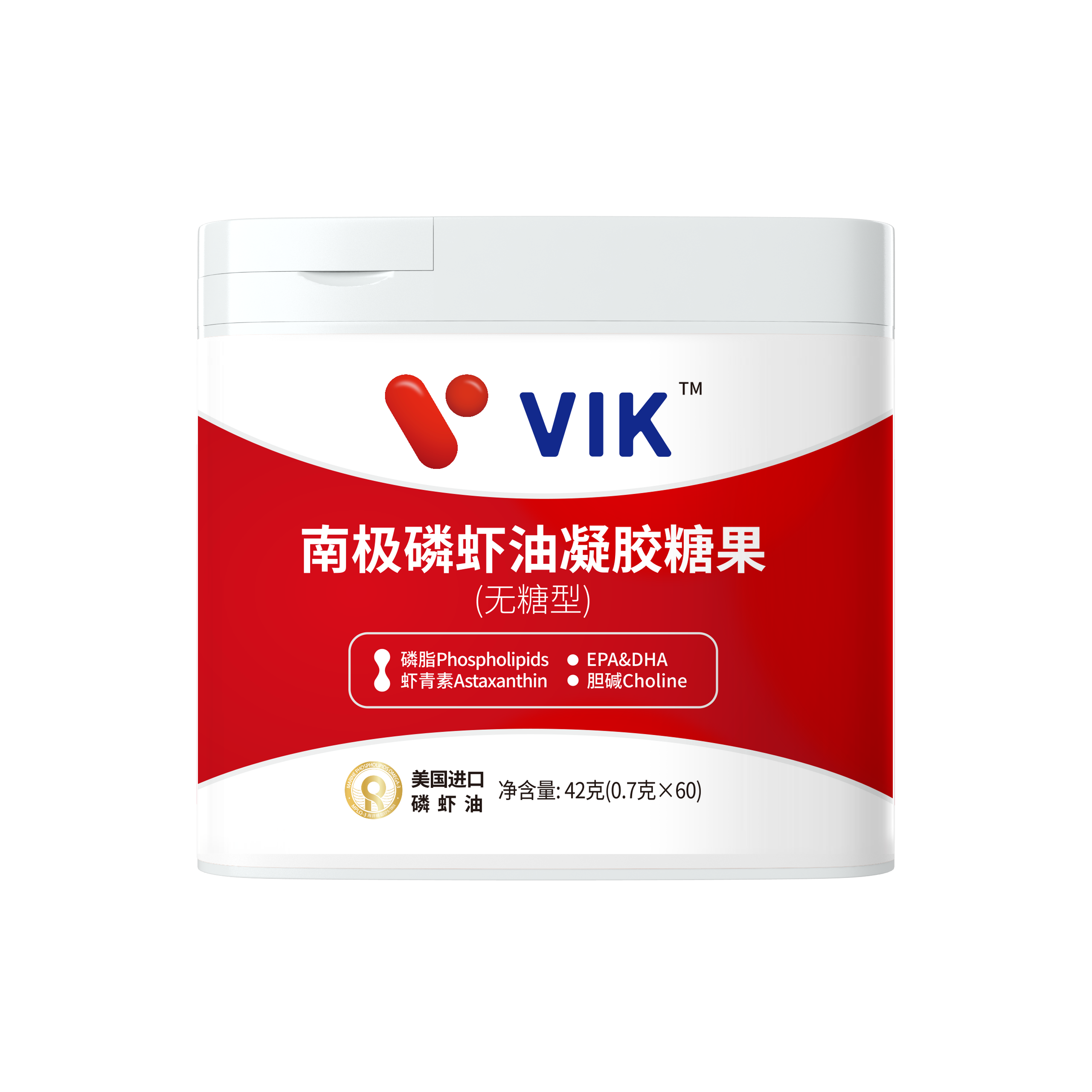 VIK磷虾油60粒商务版 (进口原油)