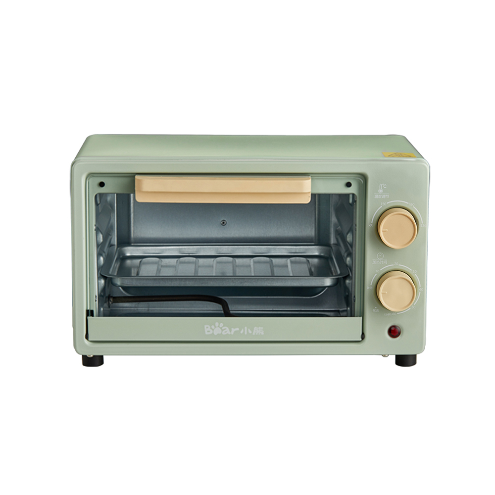 小熊电烤箱电烤箱 DKX-F10E1 浅绿色 机械式控制 牛皮箱