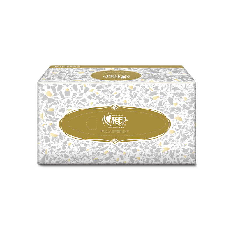 心相印商用金色盒装2层200抽纸面巾（36盒）D200（箱装）