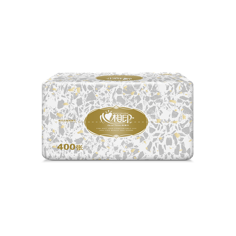 心相印商用恒金塑装纸面巾（60包）RDT200（箱装）