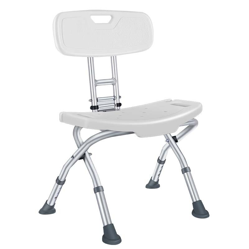 雅德老人洗澡椅专用靠背椅子折叠伸缩防滑铝合金轻便 YC5215