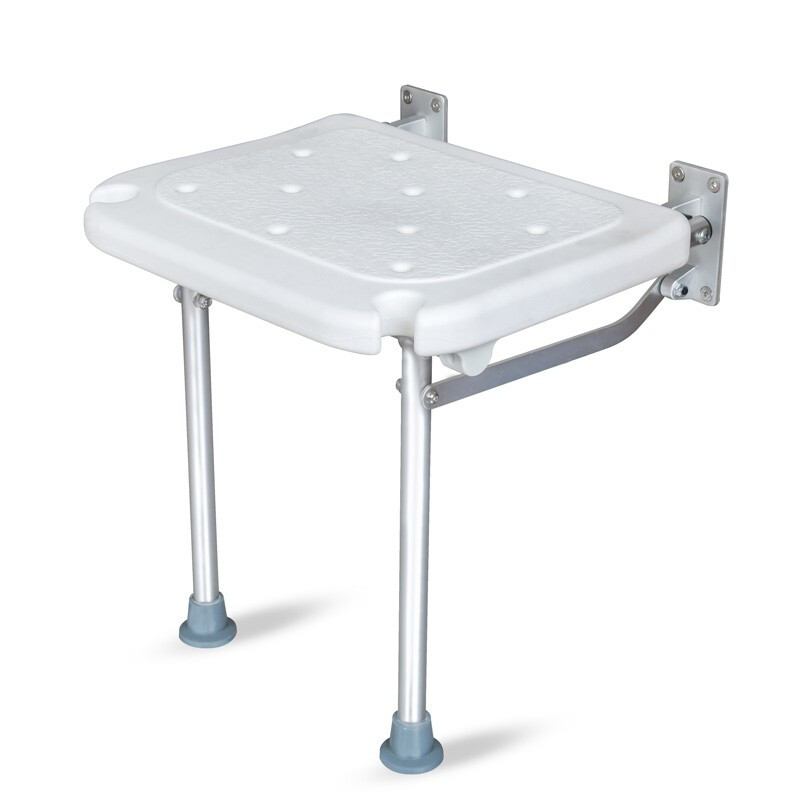 雅德 洗澡椅洗澡凳 卫生间防滑洗澡椅墙凳换鞋凳 加厚铝合金 YC5301 白色