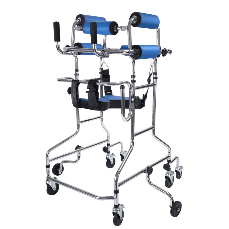 雅德 学步车残疾人走路辅助器下肢训练脑梗偏瘫康复站立架YC2300八轮升级款