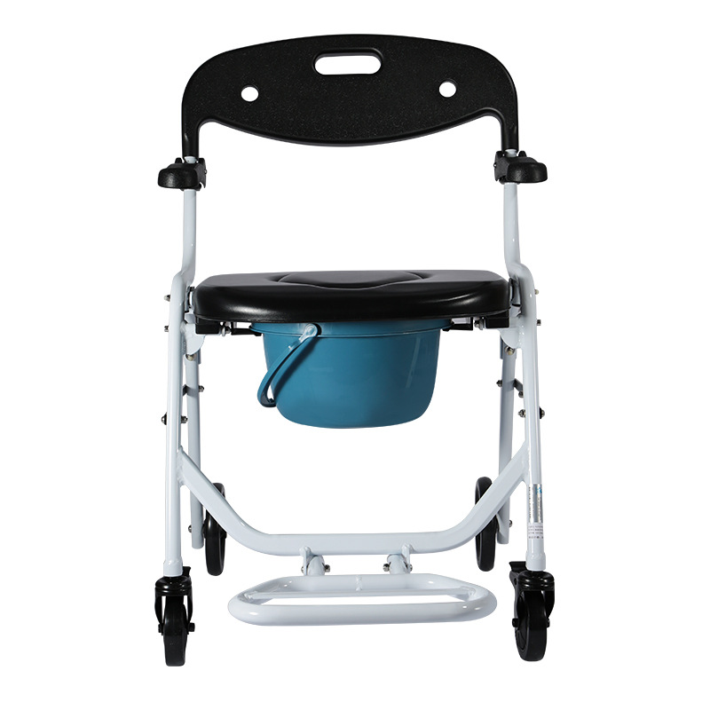 雅德坐厕椅折叠坐便椅便携式移动马桶坐便器 YC741FDL带脚踏板