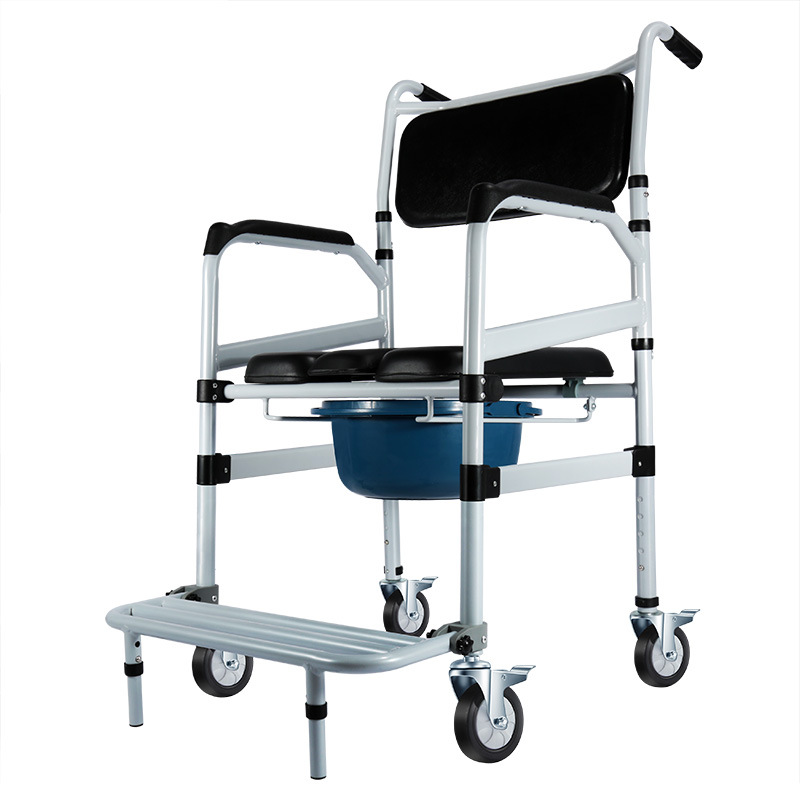 雅德坐厕椅坐便器轮椅洗澡椅 KJ703D不带餐桌