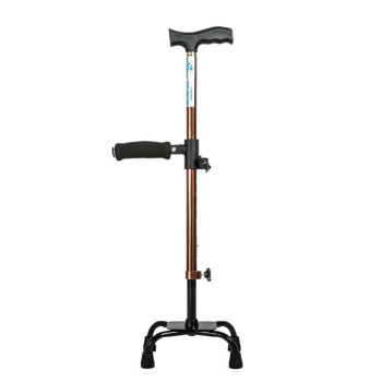 雅德拐杖YC4201BF 四脚拐扙残疾人手扶架手杖防滑扶手棍助行器