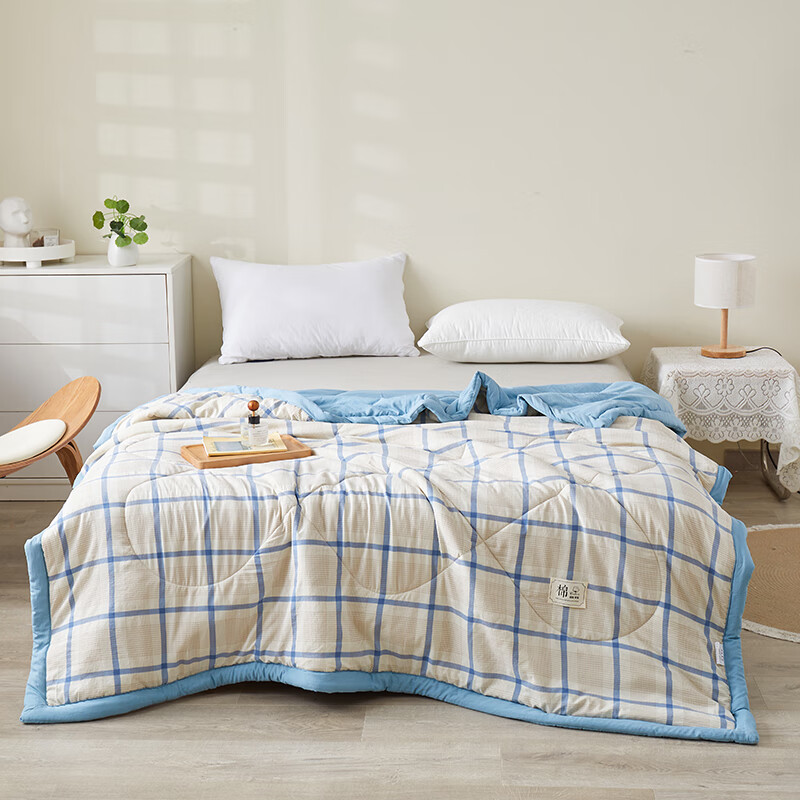 圣夫妮色织水洗棉棉花夏被150*200 SFN-134