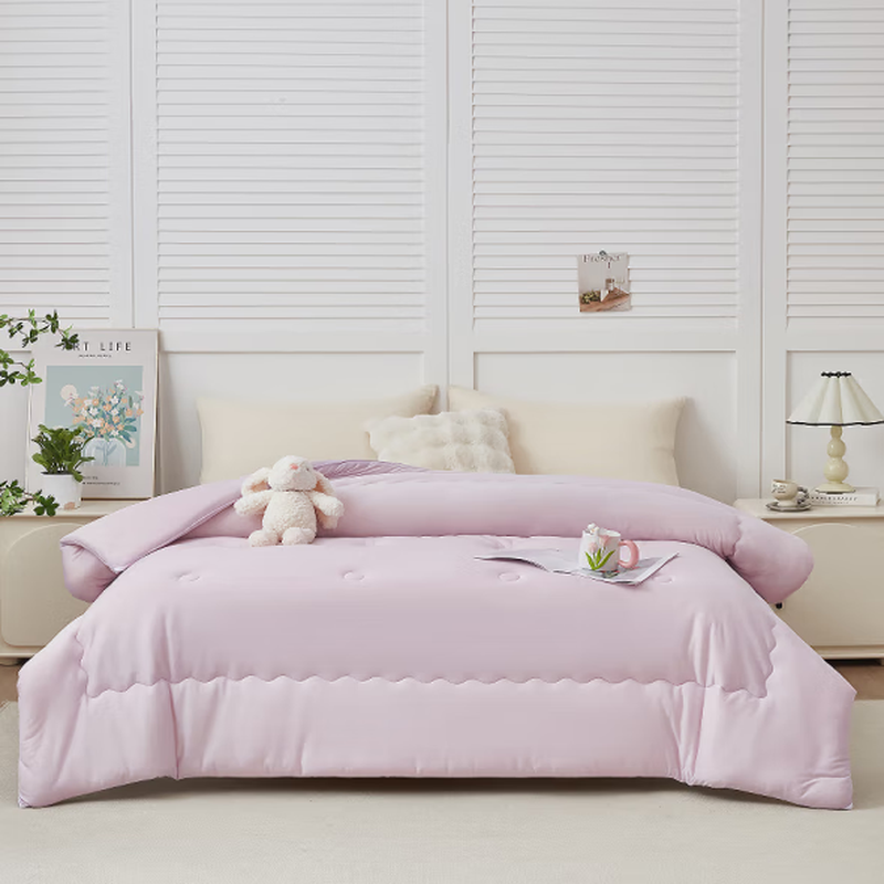 花花公子针织棉冬被-奶昔紫 HDBZZ2503 200*230cm