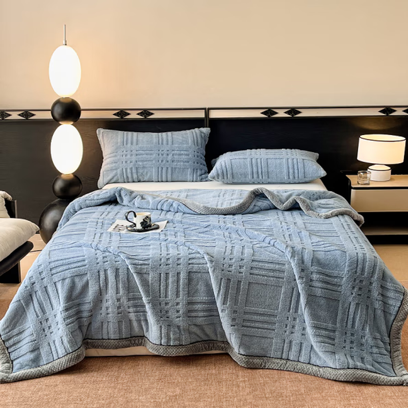 花花公子水晶绒毛毯-觅蓝	HYGRT01	200cm*230cm