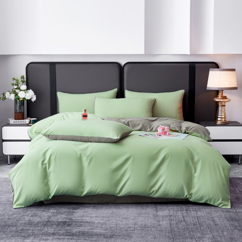 花花公子水洗棉四件套-藻绿 H4SX2511