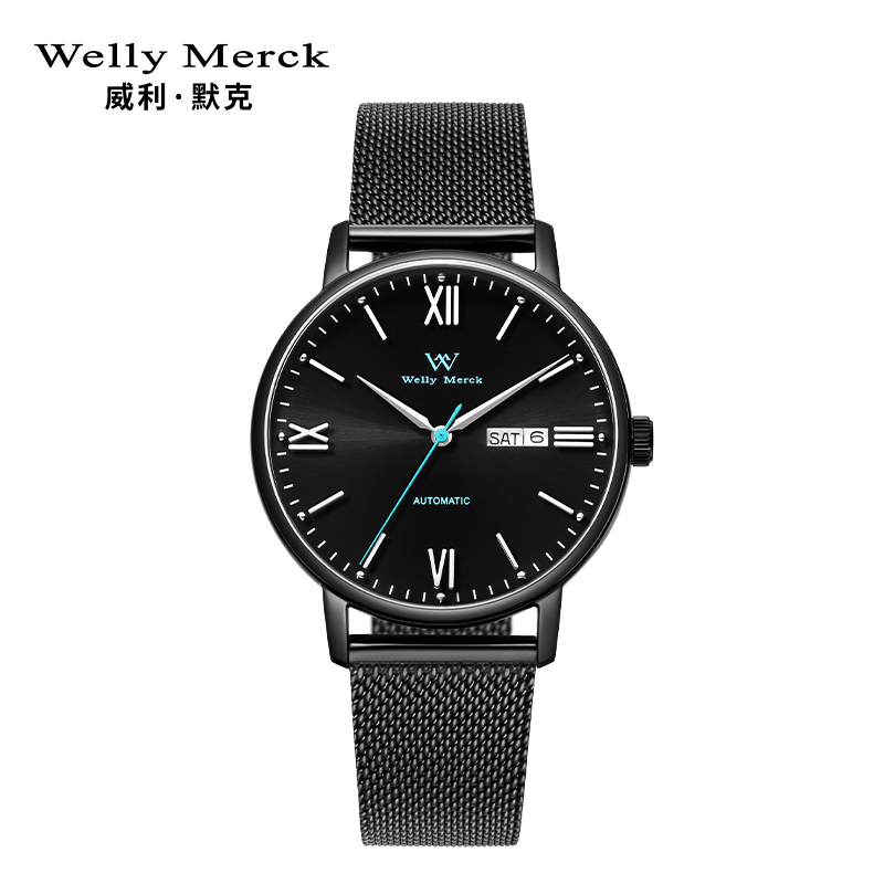 welly merck威利默克自动机械男表WM-018M